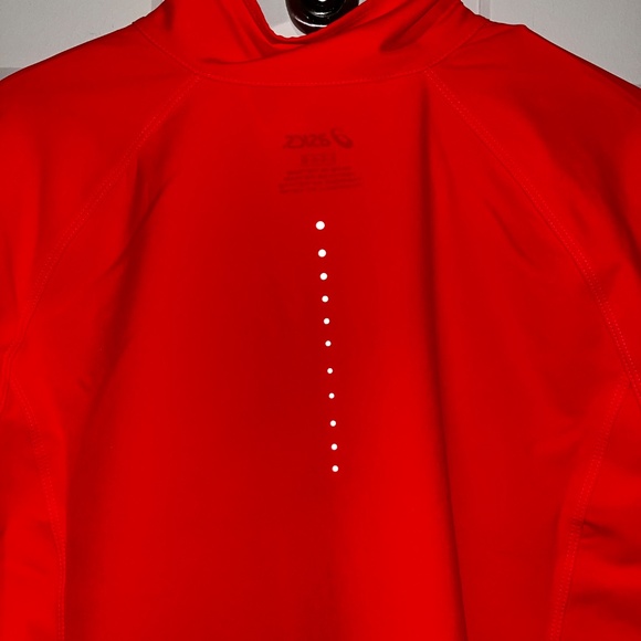 Asics womens running packable jacket size large reflective coral reef color NWT - Picture 4 of 6